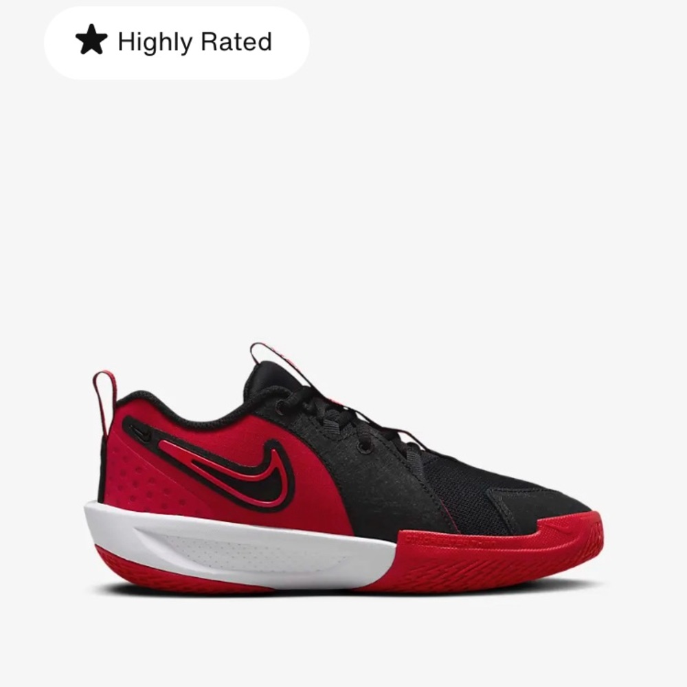 Nike Black and Red Athletic Sneakers